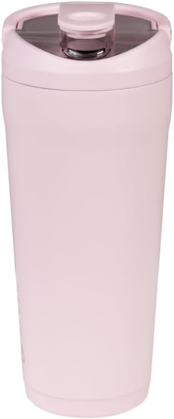 HydroJug 24 oz New Stainless Steel Shaker – Insulated, Leakproof, BPA-Free with Silent Mixing Grate – No Clumps, No Noise – Premium Shaker for Fitness, Sports & Everyday Use, Pink Sand