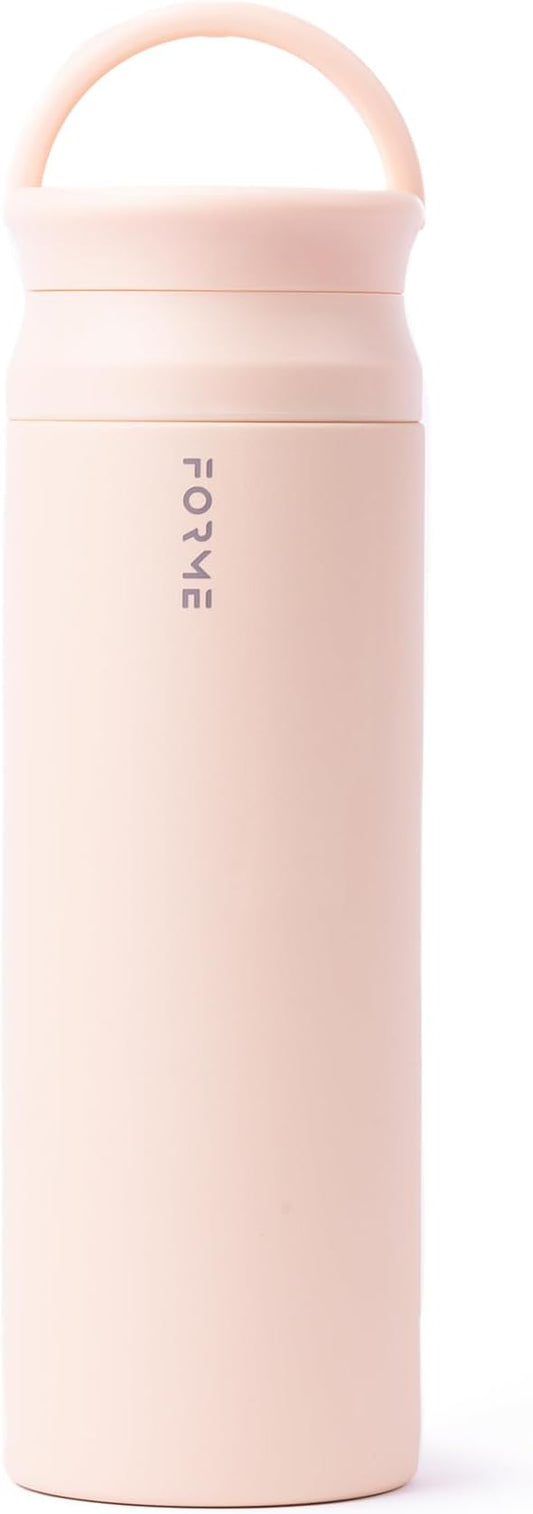 FORME - Shaker, 1 Liter Stainless Steel Protein Shaker, Double-Walled Vacuum Insulated Bottle, Silent & Leak-Proof Design, Keeps Drinks Cold for 12 Hours or Hot for 8 Hours (Desert Beige)