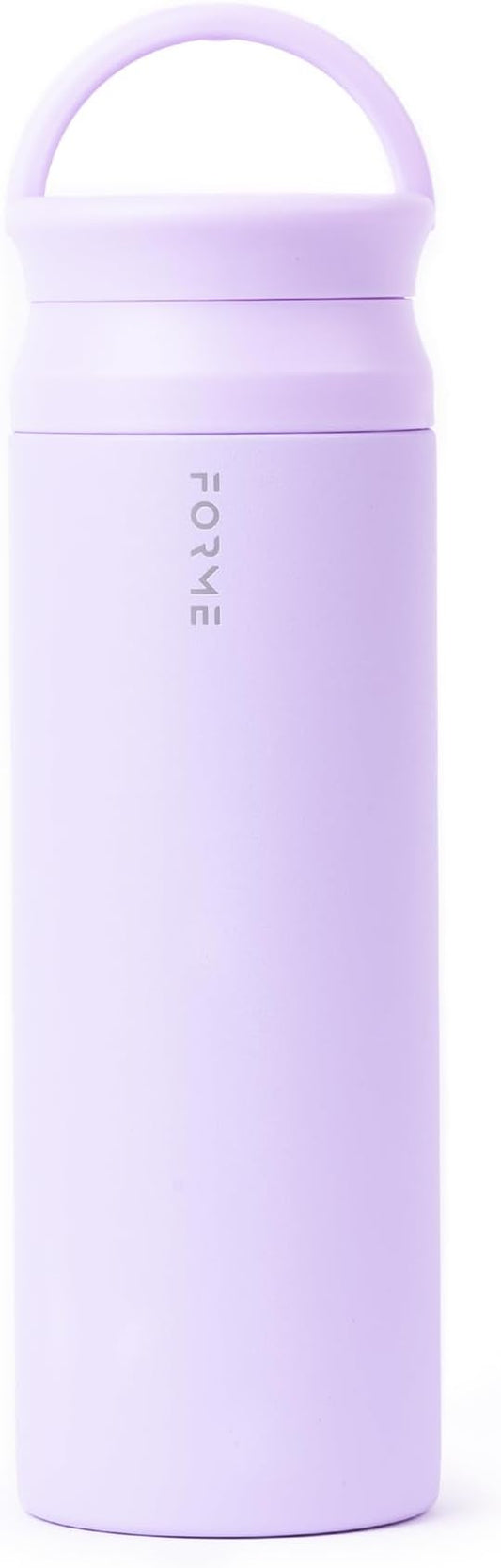 FORME - Shaker, 1 Liter Stainless Steel Protein Shaker, Double-Walled Vacuum Insulated Bottle, Silent & Leak-Proof Design, Keeps Drinks Cold for 12 Hours or Hot for 8 Hours (Lilac Purple)