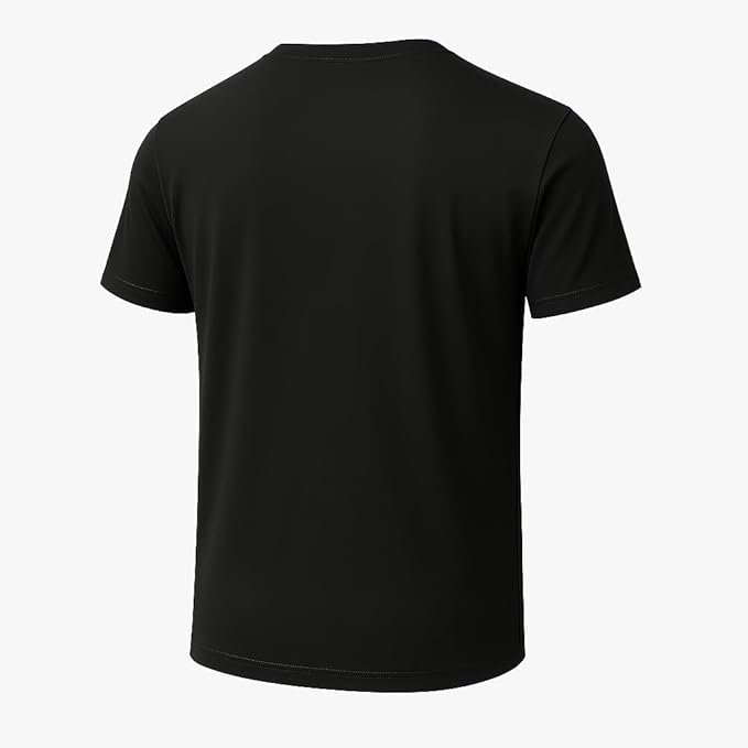 6-Pack Bulk Men’s T-Shirts – Soft Pre-Shrunk Premium Cotton, Short Sleeves, Reinforced Collar, Crew Neck, Casual Fit
