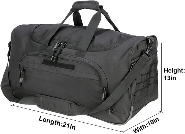 Gym Bag for Women & Men Tactical Duffle Military Weekender Travel Work Out Bags Lightweight Waterproof Sports Tote Shoe Pocket