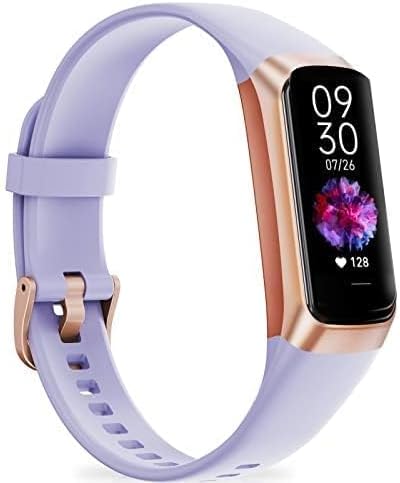Fitness Tracker, Fitness Watch with 1.10''AMOLED Touch Color Screen, Step Counter with 24/7 Heart Rate Blood Oxygen Blood Pressure Sleep Tracking, Pedometer for Women Men