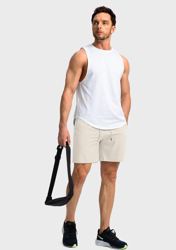 Men's Running Shorts with Zipper Pockets 9 Inch/ 7 Inch / 5 Inch Lightweight Quick Dry Gym Workout Athletic Shorts for Men