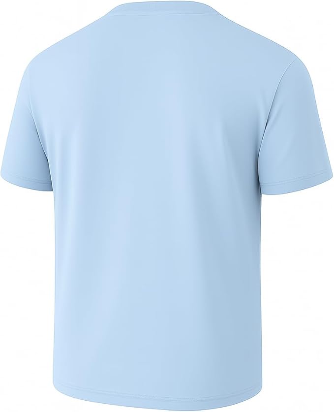 6-Pack Bulk Men’s T-Shirts – Soft Pre-Shrunk Premium Cotton, Short Sleeves, Reinforced Collar, Crew Neck, Casual Fit