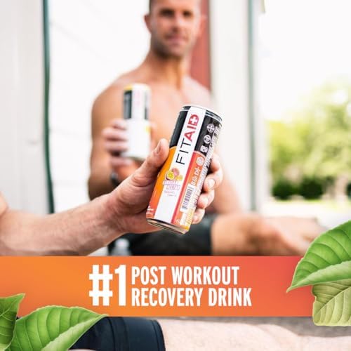 FITAID Post Workout Recovery Drink, Hawaiian Nectar, BCAAs, Glucosamine, Electrolytes, Paleo, Vegan & Gluten-Free, No Artificial Sweeteners, Naturally Flavored, Vitamins B, C, D3, E, Turmeric
