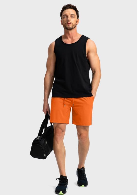 Men's Running Shorts with Zipper Pockets 9 Inch/ 7 Inch / 5 Inch Lightweight Quick Dry Gym Workout Athletic Shorts for Men