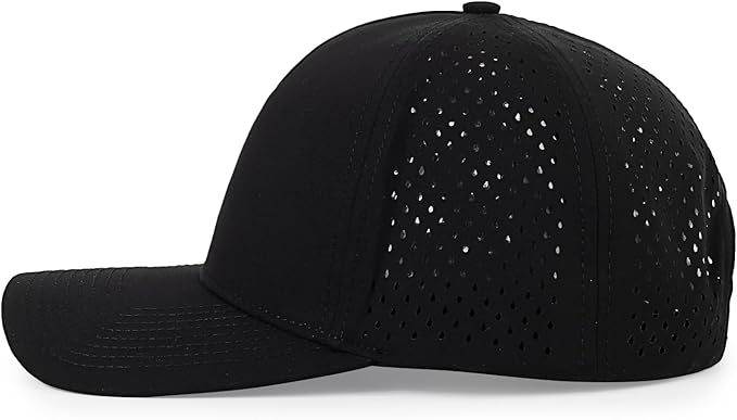 Quick Dry Baseball Cap Curved Brim Snapback Hat Laser Cut Mesh Ball Cap Golf Ball Cap for Men Women