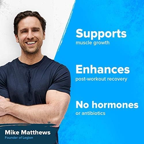 LEGION Whey+ Protein Whey Isolate from Grass Fed Cows - Whey Protein Isolate Powder Low Calorie, Non-GMO, Sugar Free, Lactose and Gluten Free, All Natural Protein Powder for Men & Women (60 Servings)