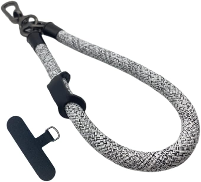 Phone Lanyard Wrist Strap Phone Strap Wrist Lanyard for Cell Phone Around the Hand with Lanyard Patch (Camo White)