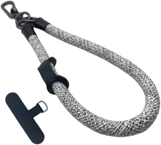 Phone Lanyard Wrist Strap Phone Strap Wrist Lanyard for Cell Phone Around the Hand with Lanyard Patch (Camo White)