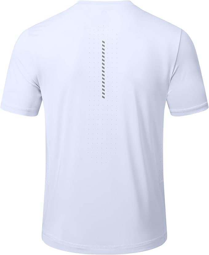 Yundobop Men's Athletic Workout T-Shirt Breathable Short Sleeve UPF 50+ Running Tee