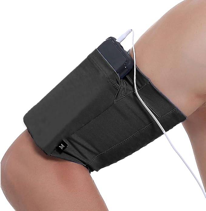 Universal Sports Armband for All Phones. Cell Phone Armband for Running, Fitness and Gym Workouts (iPhone X/8/7/6/Plus,Samsung Galaxy S9/S8/S7/S6/Edge/Plus & LG, More), All Black, Small