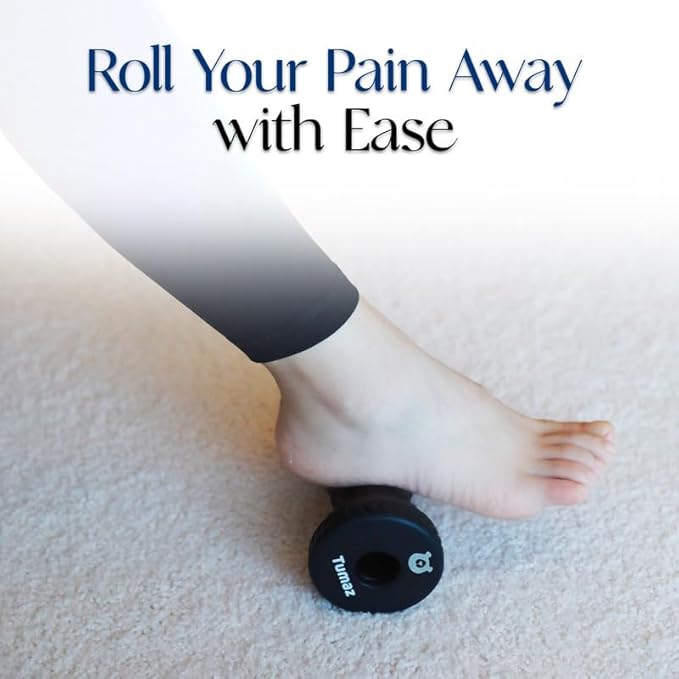 Tumaz Foot Roller for Plantar Fasciitis Relief,Foot Massage Roller for Alleviate Planter Facetious Pain,Arch Pain,Trigger Points & Deep Tissue, Portable - Reflexology Tool,Sky Blue