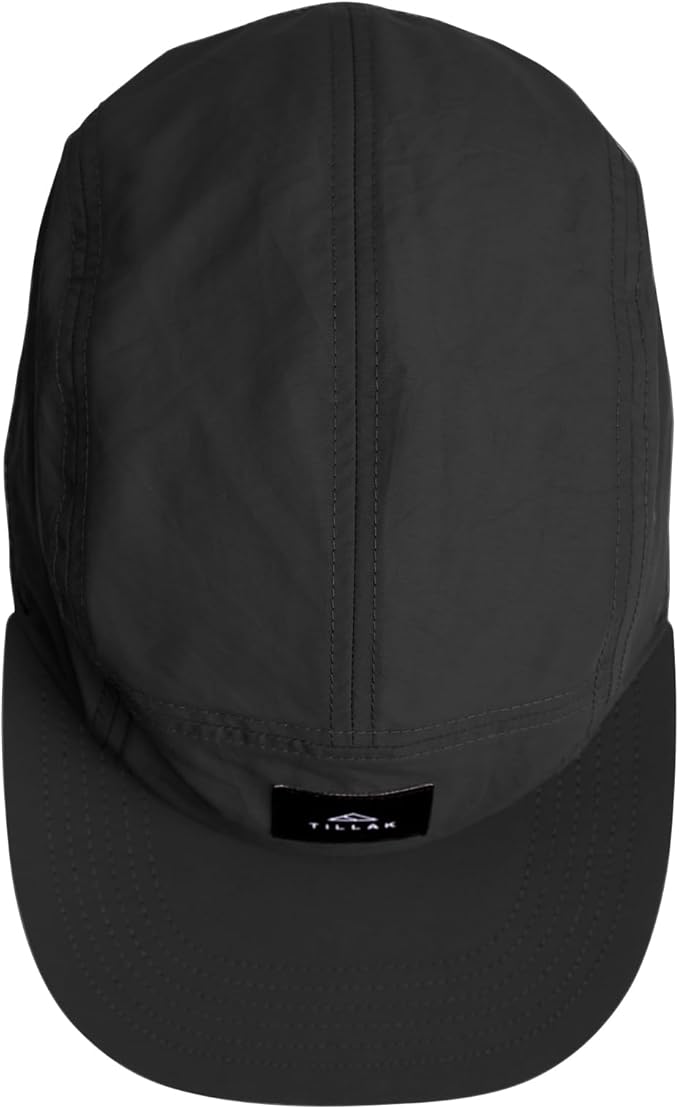 Tillak Wallowa Camp Hat, Lightweight Nylon 5 Panel Cap with Snap Closure