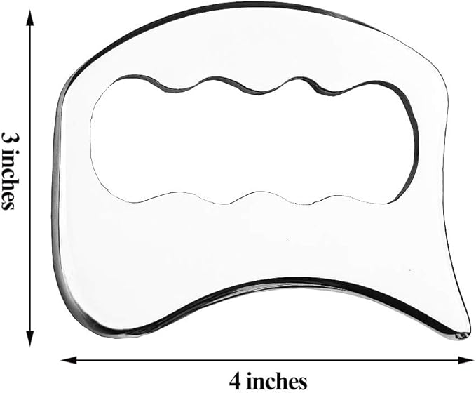 FeelFree Sport Stainless Steel Gua Sha Tools-Massage Scraping Tool for Soft Tissue Mobilization,Physical Therapy for Back, Legs, Arms