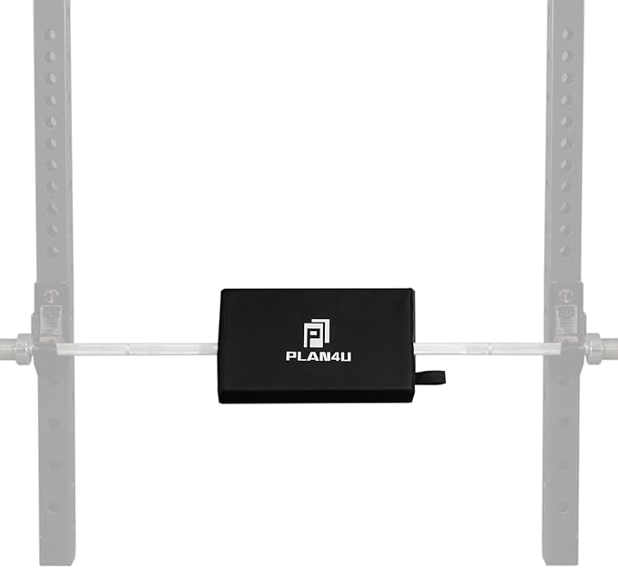 Hip Thrust Back Pad for Squat Rack & Olympic Barbell Bar, Bench Press Back Support, Versatile Space-Saving Workout Tilt-pad for Hip Thrust, Split Squat, Plank, Elevated Push-ups Glute Bridge