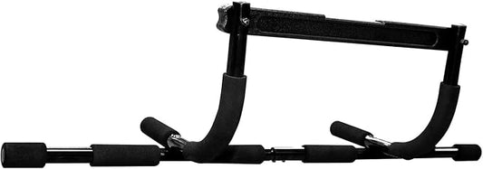 Body Sport 3-in-1 Pull-Up Bar for Doorway, Upper Body Fitness Workout Bar – 300 lb. Max Limit, Multi-Grip Exercise Bar – Portable Fitness Trainer for Home Gym