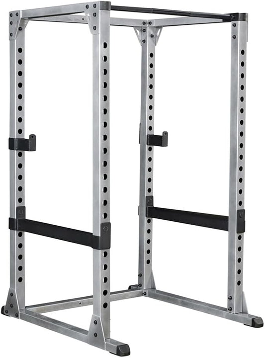 Body-Solid (GPR378 Power Rack - Heavy-Duty Steel Squat Cage with Adjustable Safety Bars and Chin-Up Bar for Home and Light Commercial Gym