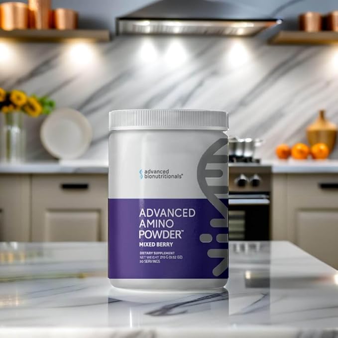 Advanced Bionutritionals – Advanced Amino Powder, Amino Acid Supplement, Build Muscle, Post Workout Recovery, Energy,Non-GMO, Gluten Free, Dairy Free, Vegan (30 Servings)