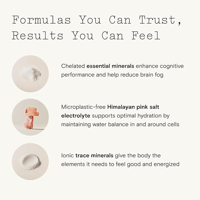 Moon Juice Mini Dew Electrolytes Powder - Sugar Free Minerals & Electrolyte Hydration Powder for Instant Hydration & Brain Support - Magnesium, Calcium, Potassium, Pink Salt, Pomelo, 30 Servings