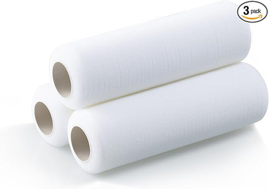 VOOMEY Foam Paint Roller Cover,9 inch Foam Paint Roller,Pack of 3,High Absorption Foam Paint Roller 9 Inch,Paint Roller for Painting Walls,Cabinet,Ceilings,House.