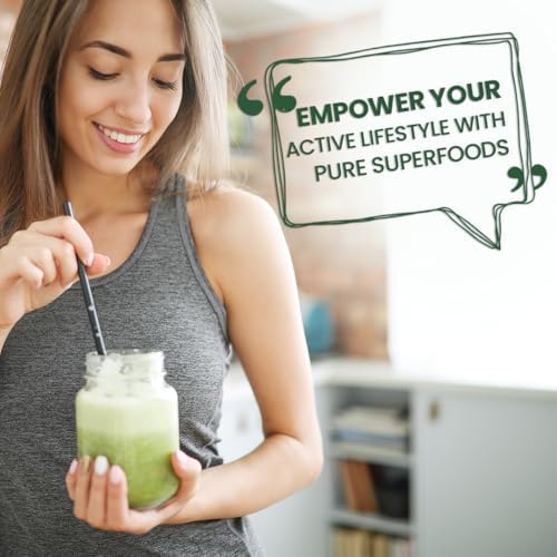 Superfood Reds & Greens Powder - 11.64 oz, Prebiotics & Probiotics for Digestive Health, Super Greens Powder with Ashwagandha for Gut Health, Immunity, Antioxidants, Vegan, Non-GMO