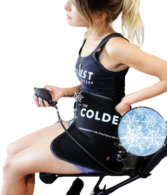 The Coldest Hip Ice Pack - Stiff Back & Hip Compression Wrap w/Coldest Webbing Technology for Faster Recovery - Reusable Ice Packs for Injuries, Inflammation, Swelling, Surgery Arthritis & More