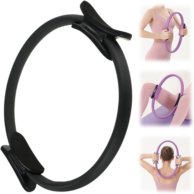 Pilates Circle Pilates Essentials Kit for Women,2025 Magic Pilates Circles Fitness Trainer for Focusing on Toning Inner Thighs Arms and Core Indoor and Outdoor