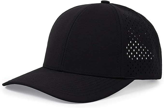 Quick Dry Baseball Cap Curved Brim Snapback Hat Laser Cut Mesh Ball Cap Golf Ball Cap for Men Women