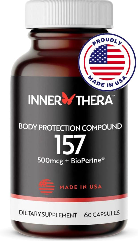 Extra-Strength BP-C 157 Peptide Capsules- 500mcg (Proudly Made in USA) - 2 Month Supply - Muscle Health - Tissue Health - Gut Health - Workout Recovery - Strength and Wellness - 60 Capsules