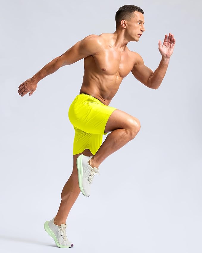 G Gradual Men's Athletic Running Shorts with Zipper Pockets Quick Dry 7"/ 5"/ 9" Workout Gym Shorts for Basketball Hiking