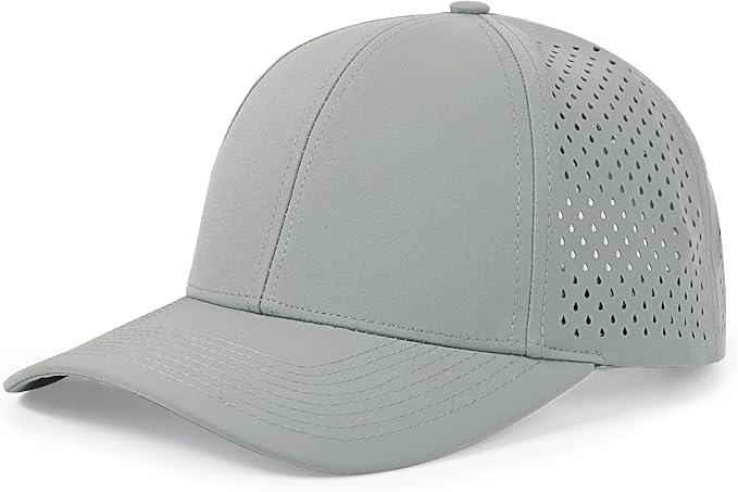 Quick Dry Baseball Cap Curved Brim Snapback Hat Laser Cut Mesh Ball Cap Golf Ball Cap for Men Women