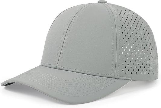 Quick Dry Baseball Cap Curved Brim Snapback Hat Laser Cut Mesh Ball Cap Golf Ball Cap for Men Women