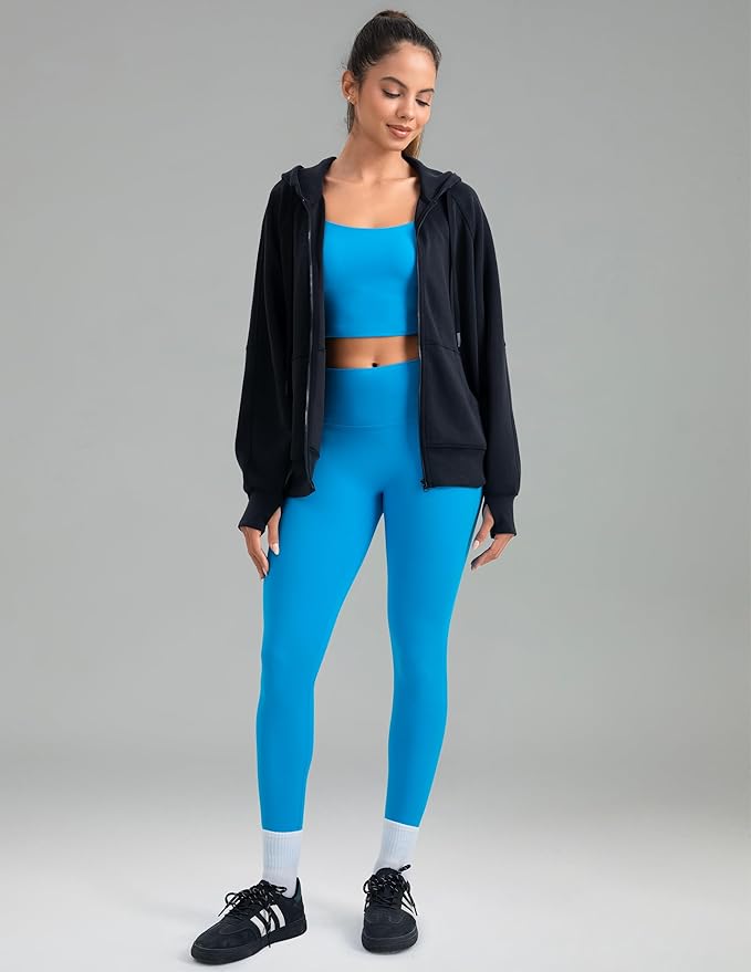 Colorfulkoala Dreamlux No Front Seam Leggings for Women 25"/28" Inseam, Seamless High Waisted Buttery Soft Yoga Pants