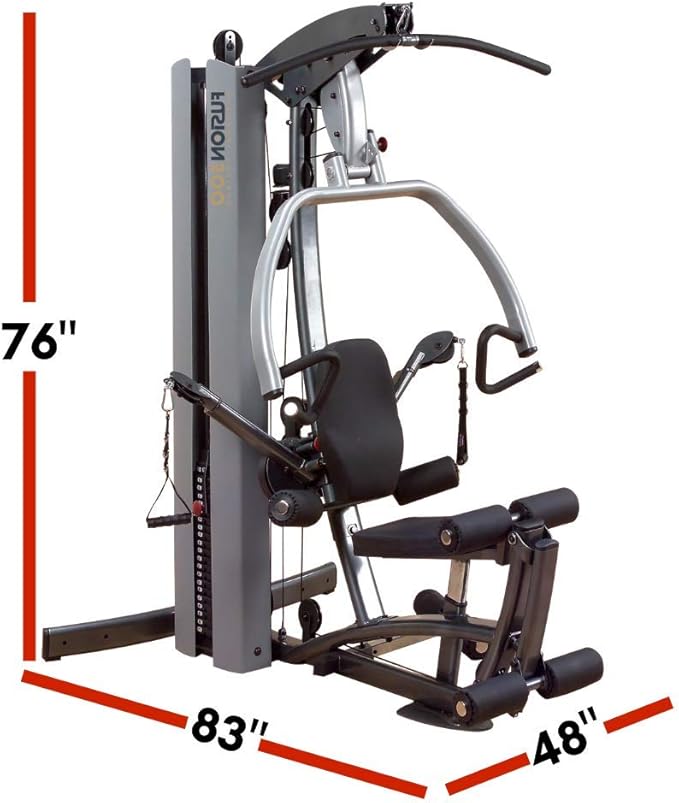 Body-Solid Multi-Station Home Gym Machine, Arm & Leg Strength Training Functional Exercise Workout Station for Weight Lifting and Bodybuilding