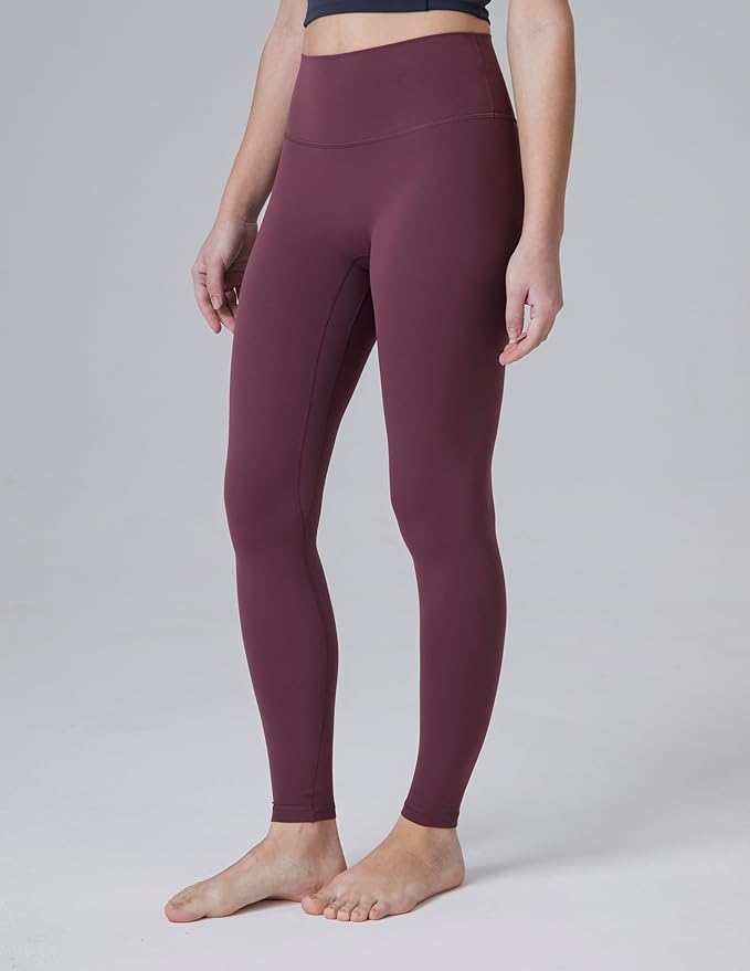 Colorfulkoala Dreamlux No Front Seam Leggings for Women 25"/28" Inseam, Seamless High Waisted Buttery Soft Yoga Pants