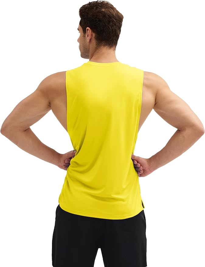 MAGCOMSEN Mens Workout Tank Tops Undershirt Cotton Muscle Athletic Sleeveless Shirts for Gym