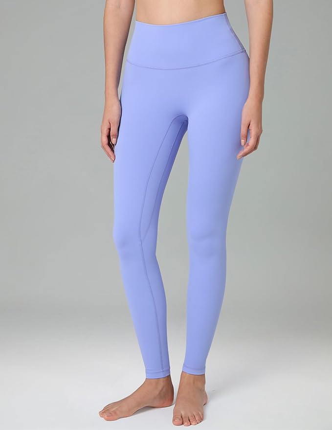 Colorfulkoala Dreamlux No Front Seam Leggings for Women 25"/28" Inseam, Seamless High Waisted Buttery Soft Yoga Pants