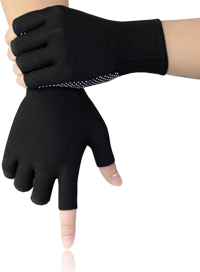 Half-Finger Workout Gloves, Sports Cycling Glove, Fingerless Work Gloves for Men Women, Anti-slip Exercise Gloves
