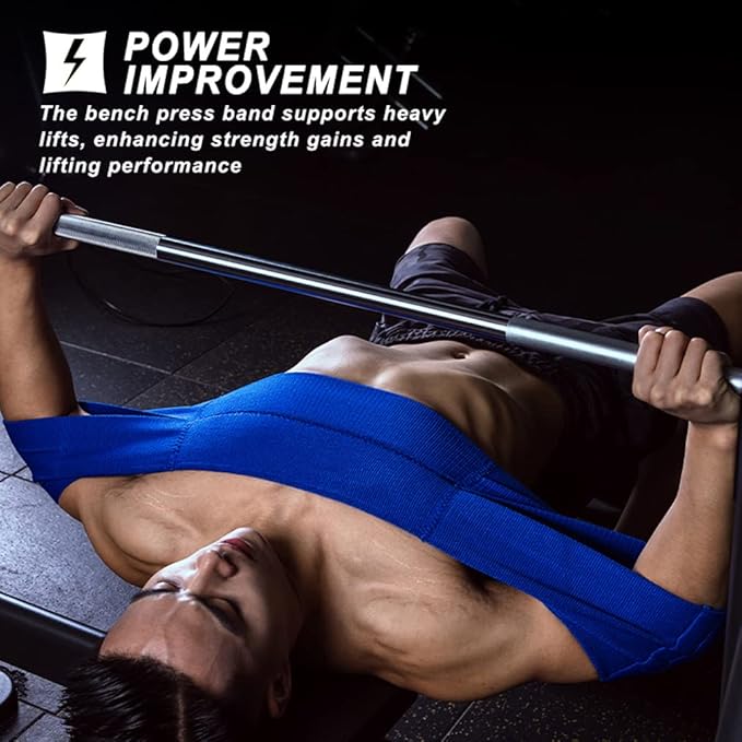 TAVIEW Bench Press Resistance Band,Power Weight Lifting Fitness Increase Strength Assist with Bench Press, Dips, and Push Ups