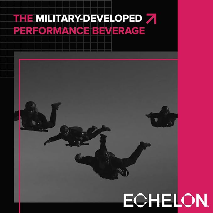 Echelon Pre-Workout Energy Drink | Berry Habanero | 12 Pack | Sustained Energy, Focus and Endurance Dietary Supplement | 300mg of Caffeine | Beta-Alanine, L-Theanine & Fiber | Vegan