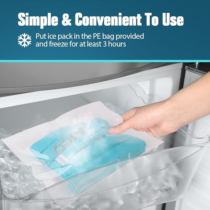 Ice Pack for Back Pain Relief, 2 Hours Long Lasting Cold Lower Back Wrap, FSA Eligible, Flexible Cold Pack for Lumbar Pain, Sciatica, Coccyx, Herniated or Degenerative Disc, Surgery