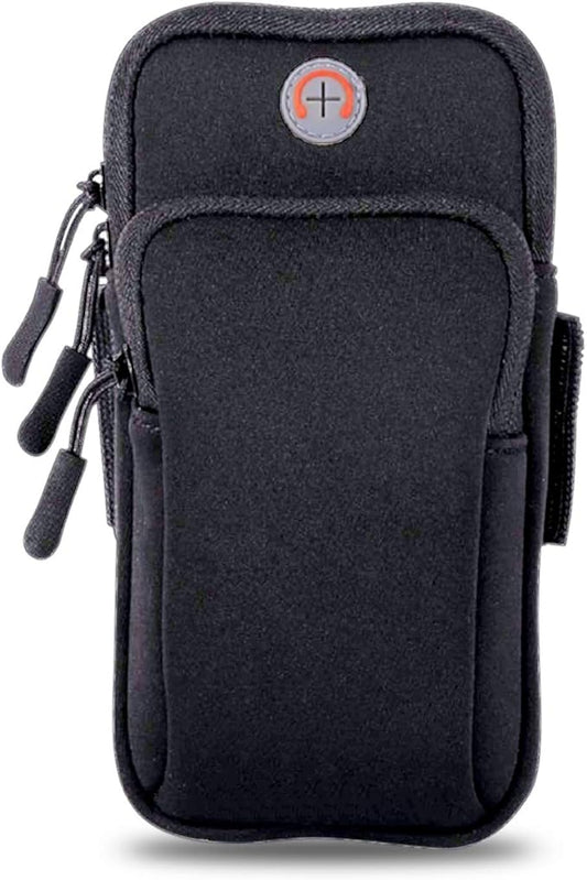 GLBSUNION Multifunctional Outdoor Sport Armband Sweatproof Running Armbag Casual Arm Package Bag Gym Fitness Cell Phone Pocket Key Holder for iPhone 16 15 14 13 12 11 Max Pro Plus Galaxy Note S24 S23