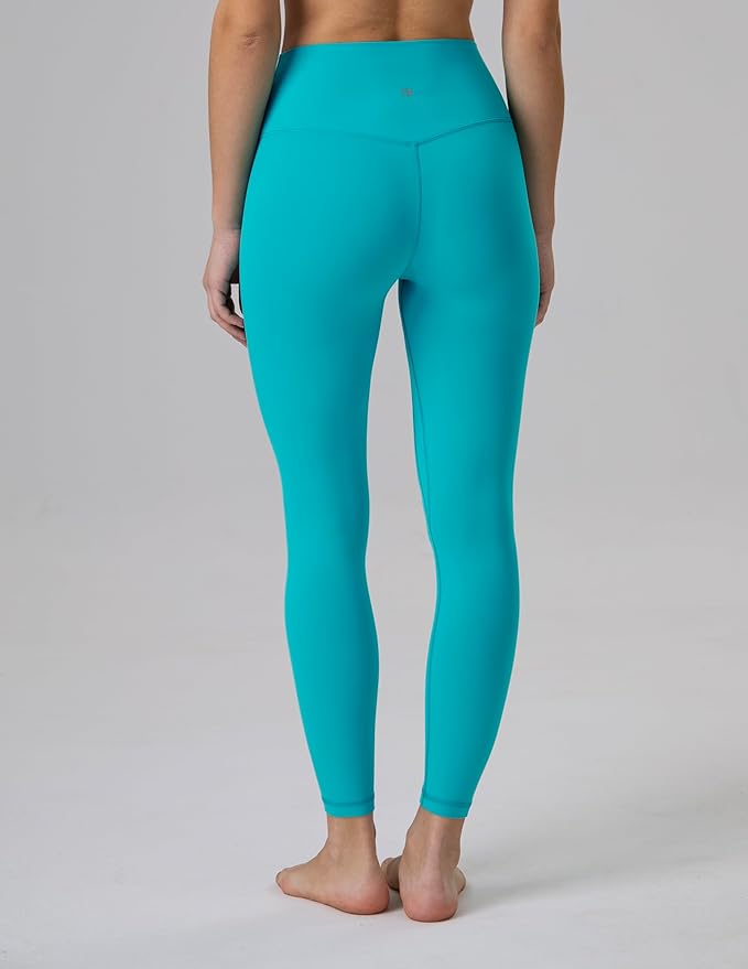 Colorfulkoala Dreamlux No Front Seam Leggings for Women 25"/28" Inseam, Seamless High Waisted Buttery Soft Yoga Pants
