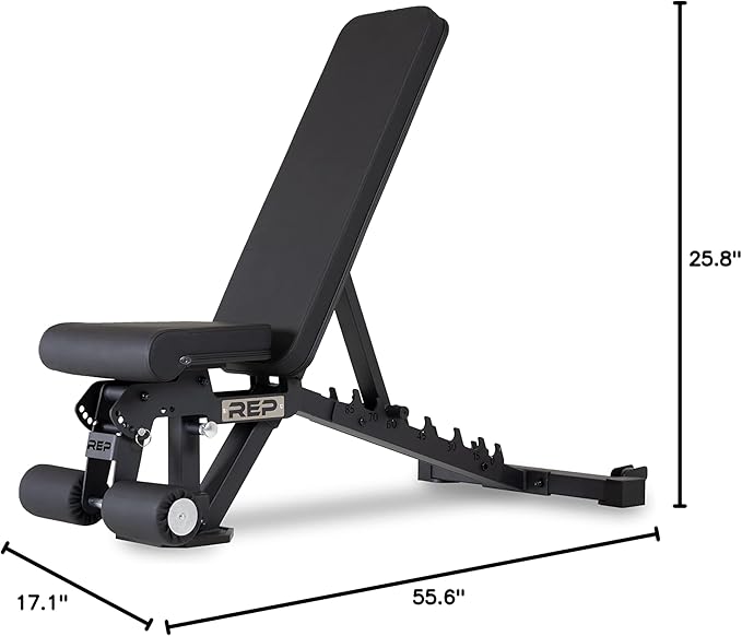 Rep Fitness Adjustable Bench – AB-3000 FID – Flat/Incline/Decline
