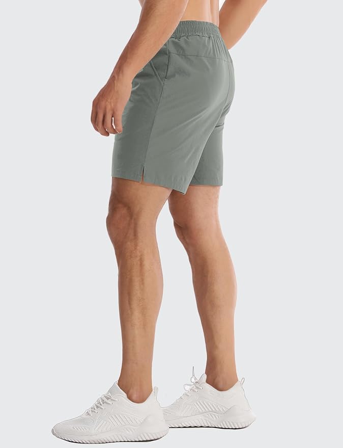 Aolesy Men's 5''/7'' Running Shorts Quick Dry Workout Gym Shorts with Pockets, Tennis Training Athletic(Linerless & Liner)