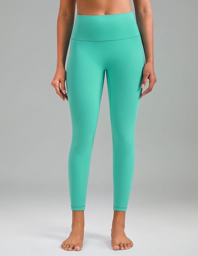 Colorfulkoala Dreamlux No Front Seam Leggings for Women 25"/28" Inseam, Seamless High Waisted Buttery Soft Yoga Pants
