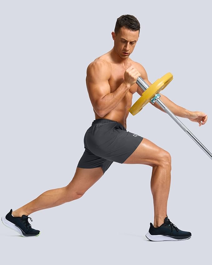 G Gradual Men's Athletic Running Shorts with Zipper Pockets Quick Dry 7"/ 5"/ 9" Workout Gym Shorts for Basketball Hiking