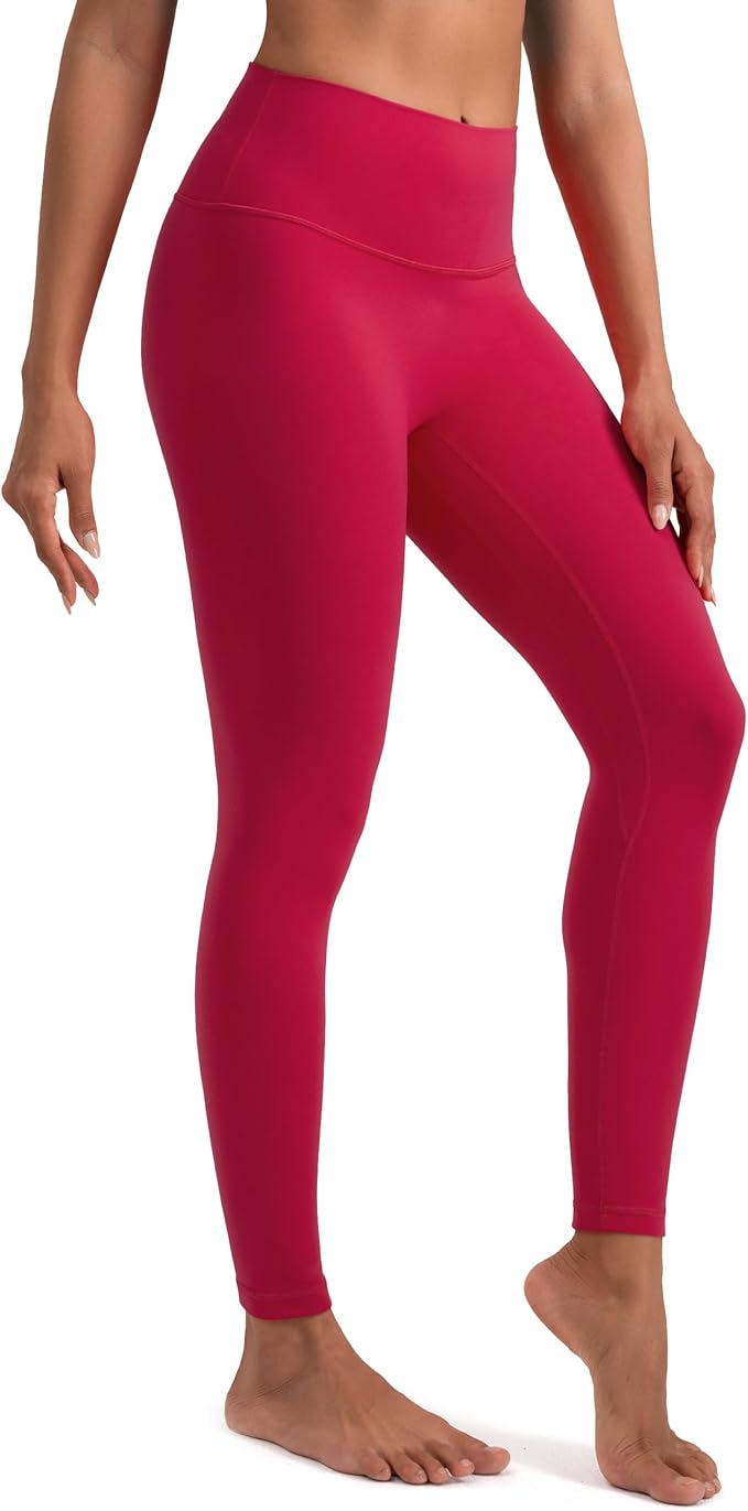 Colorfulkoala Dreamlux No Front Seam Leggings for Women 25"/28" Inseam, Seamless High Waisted Buttery Soft Yoga Pants