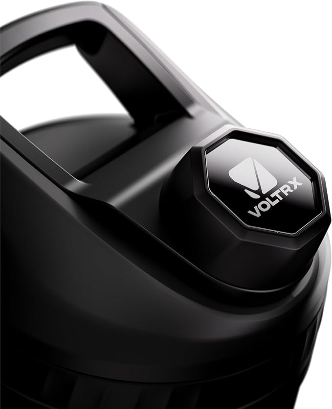 VOLTRX ChillMix Shaker Bottle Insulated Stainless Steel - USB C Rechargeable Electric Protein Shake Mixer, Shaker Cups for Protein Shakes and Meal Replacement, Midnight Navy, 16 oz